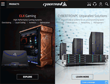 Tablet Screenshot of cybertronpc.com